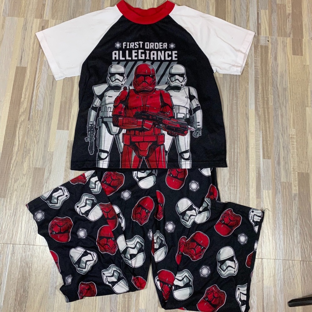 Star Wars First Order Allegiance Red Black Pajamas